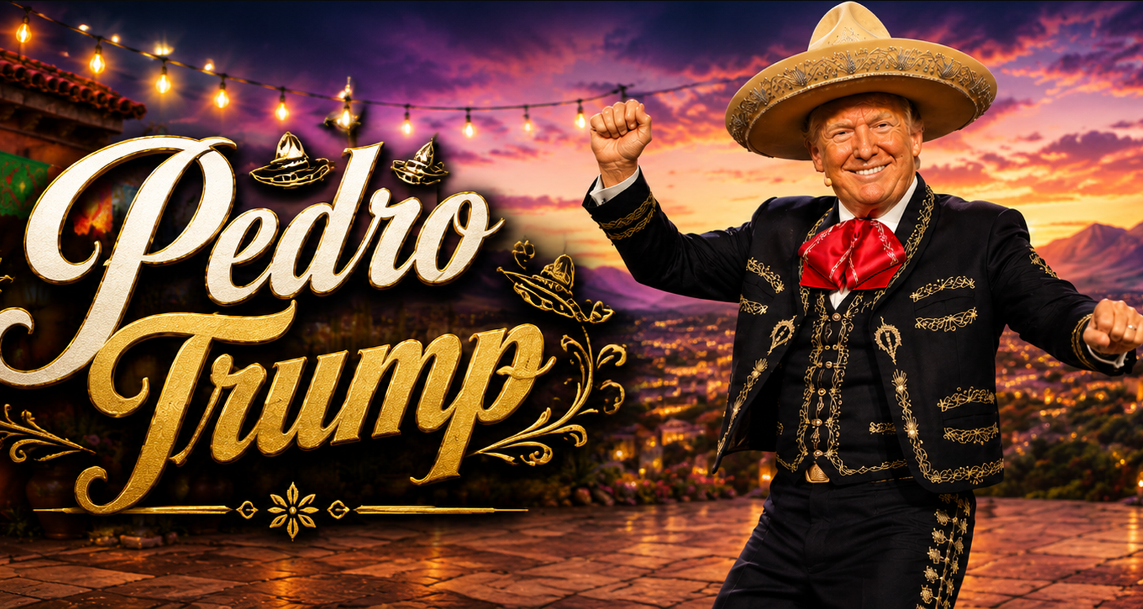 Pedro Trump small Star banner